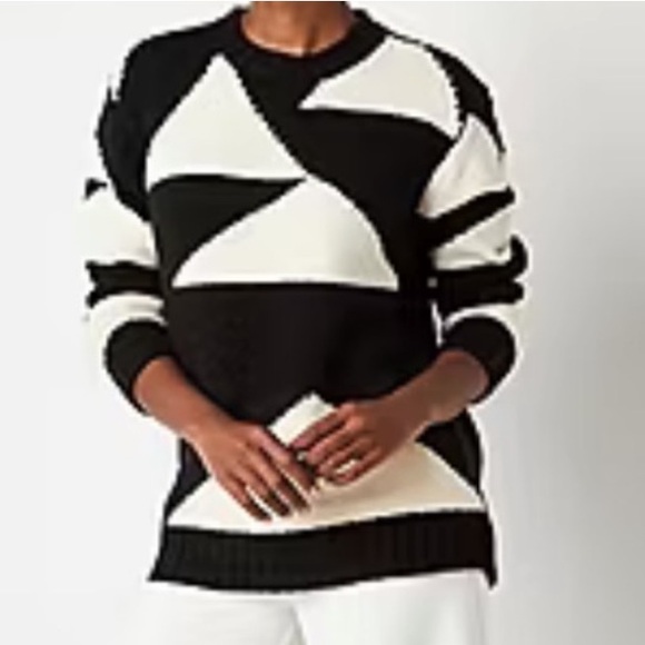Worthington Sweaters - Worthington Geo pattern Sweater